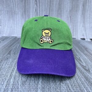Ted Fresh Green & Purple Teddy Fresh Ted‎ Hat Adjustable Baseball Cap
